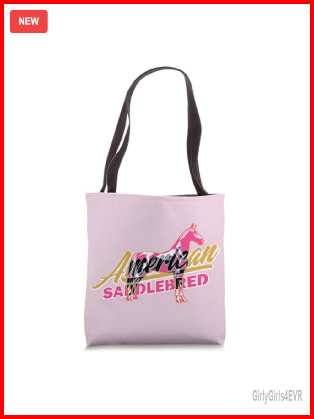 American Saddlebred Horse Tote Bag Spun Polyester Canvas